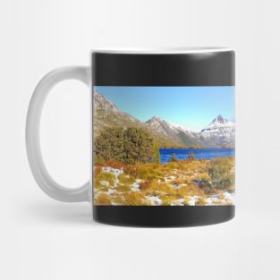 Cradle Mountain across Dove Lake. Tasmania Mug